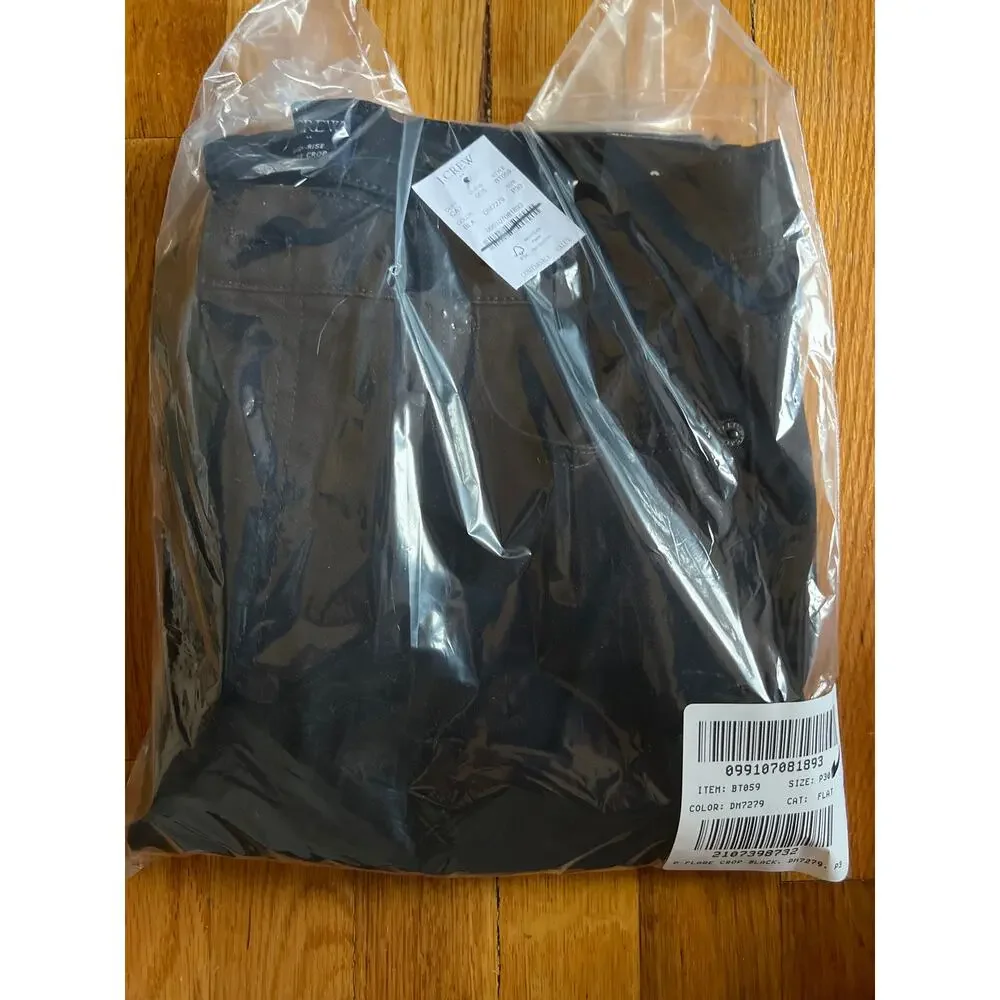 J. Crew Flare crop black jean in all-day stretch Black NWT size 30P